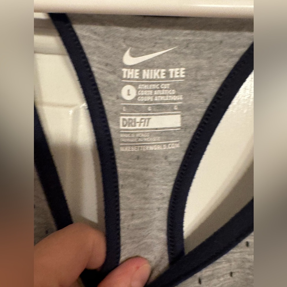 UNC Nike Gray Dri-FIT Tank - Picture 2 of 5